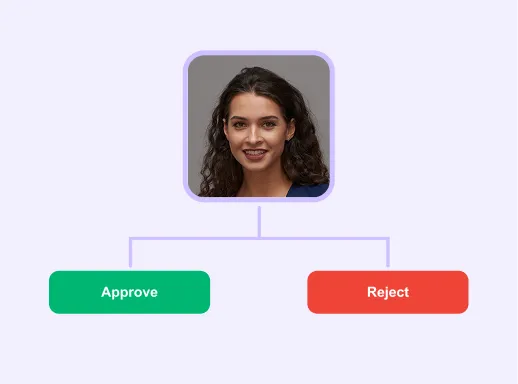 Liveness verification result interface